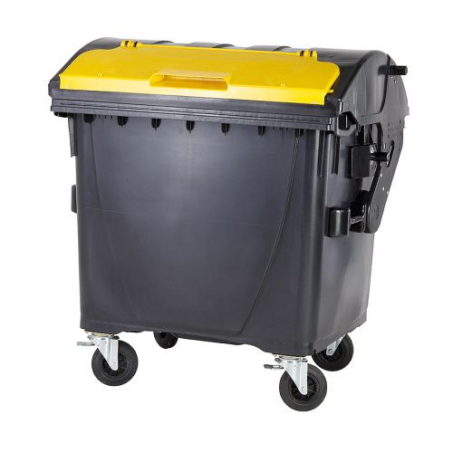 Plastový kontejner 1100 litrů černo-žlutý V/V