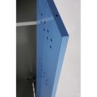 Šatní skříň š 600 mm - šedo/modrá