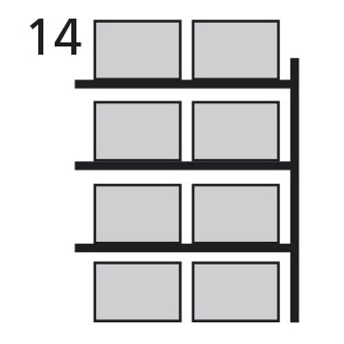 Paletový regál - přístavba - hloubka 800 mm