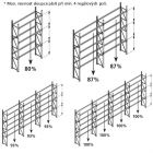 Paletový regál -  hloubka 800 mm