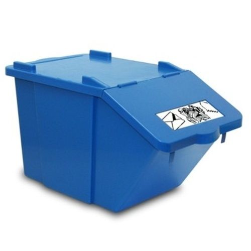 Plastová nádoba na tříděný odpad 45 l - modrá
