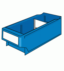 Plastový zásobník 115x300x100 mm - 32 ks