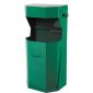 Odpadkový koš s popelníkem 50 l. - zelený