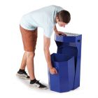 Odpadkový koš s popelníkem 50 l. - modrý 