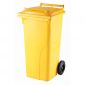 Plastová popelnice nádoba 120 l žlutá