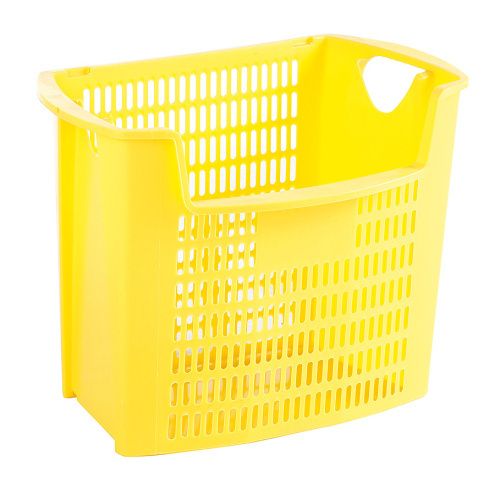 Odpadkový koš na tříděný odpad s výřezem - žlutý