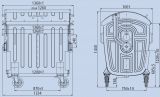 Kontejner žárově zinkovaný kovový  1100l - plast (2x kulatý otvor)