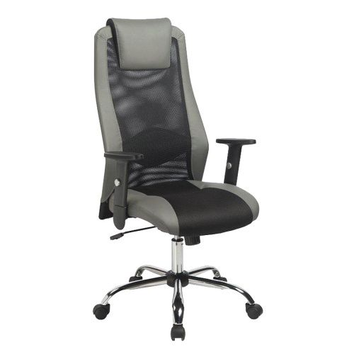 Kancelářská židle Sander se vzdušným opěradlem - šedá