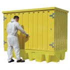 Krytá záchytná vana pro 2 IBC kontejnery