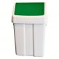 Plastový odpadkový koš s klapkou Patty 25l. zelený
