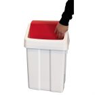 Plastový odpadkový koš s klapkou Patty 25l. červený