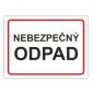 Samolepka nebezpečný odpad 120x160 mm