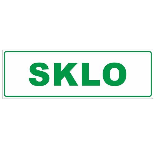 Samolepka sklo 350x115 mm