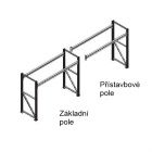 Paletový regál základní pole 2700 x 1100 x 3300 mm 9 palet