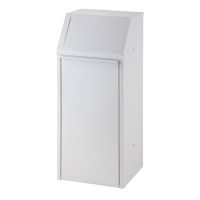 Výklopný koš na tříděný odpad světle šedý 70 l