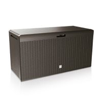 Zahradní box Board – 290 l / hnědá (imitace ratanu)