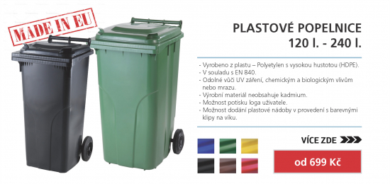 Plastová popelnice