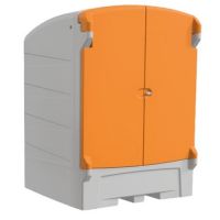 Krytá plastová záchytná vana pro 4sudy / 1 IBC