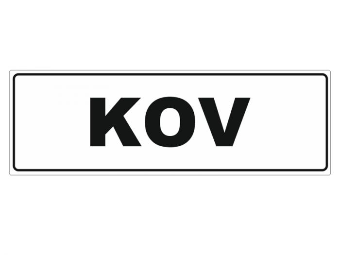 Samolepka kov 350x115 mm