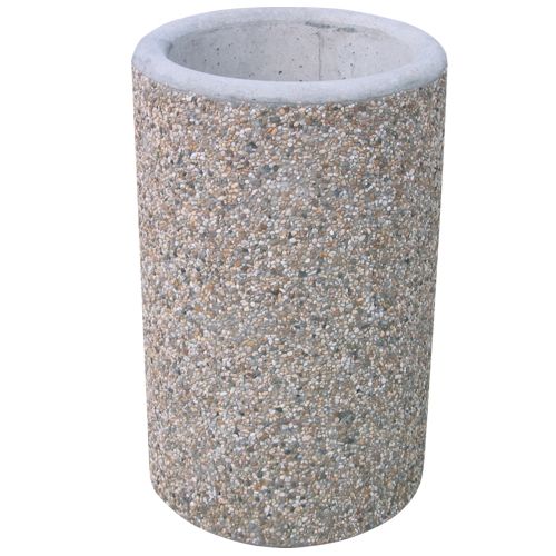 Betonový odpadkový koš z vymývaného betonu MAXI