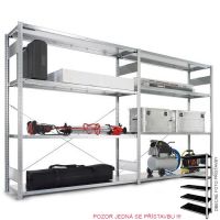 Policový regál bezšroubový přístavbové pole 2000x1500x600 mm