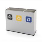 Odpadkový koš na tříděný odpad EKO – 3x 60 l
