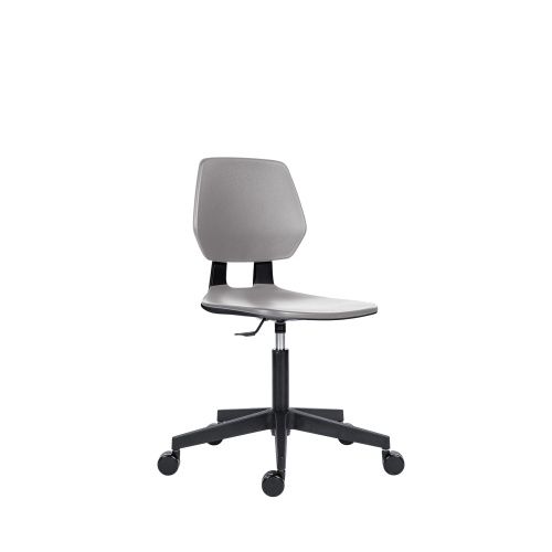 Műanyag szék görgőkkel ALLOY – szürke