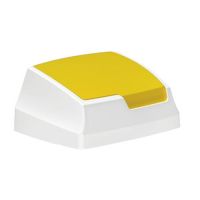Plastové víko s klapkou 50 l - žluté