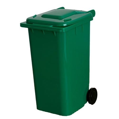 Műanyag mini kuka reklám célra zöld