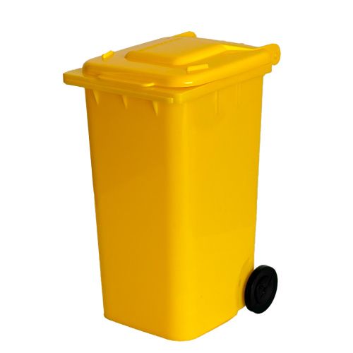 Műanyag mini kuka reklám célra- sárga