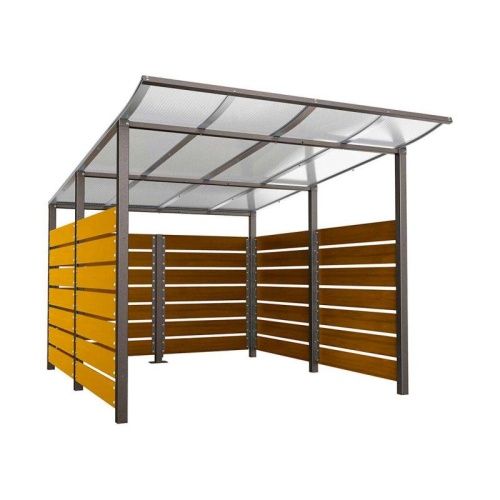 Přístřešek pro kontejnery Modulo – 3,4 m Dub