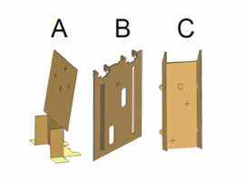 Šablona pro vyvrtání gravitačního zámku