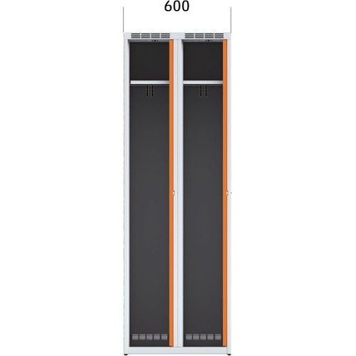 Szekrényszekrény laminált ajtókkal 600 mm - buk dekor