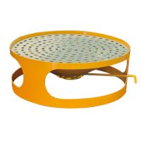 Víko k betonovému koši s popelníkem - barva žlutá