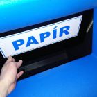 Přístřešek Re-Point na odpadovou nádobu – modrý