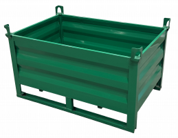 Ohradová paleta s ližinami 1200x800x600 mm - zelená