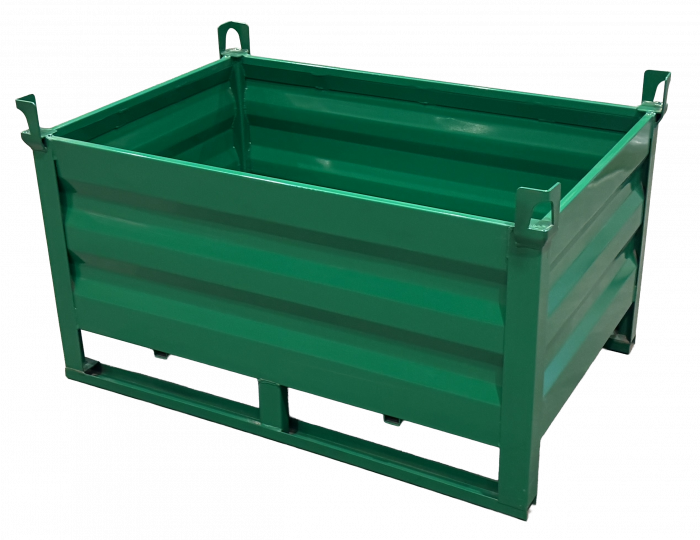 Ohradová paleta s ližinami 1200x800x600 mm - zelená