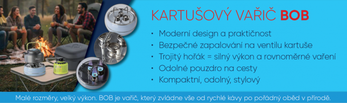 Kartušový vařič BOB