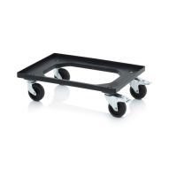 Univerzální manipulační podvozek pro přepravky (ESD) – 2 kolečka s brzdou