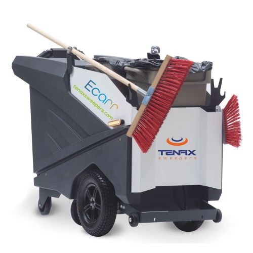 Tenax Ecarr – elektrický úklidový vozík s vysavačem psích exkrementů