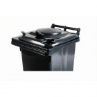 Malé víčko kulaté k 240 l plastové nádobě - černé