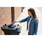 Malé víčko kulaté k 240 l plastové nádobě - černé