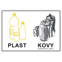 Samolepka plast/kov 210x300 mm