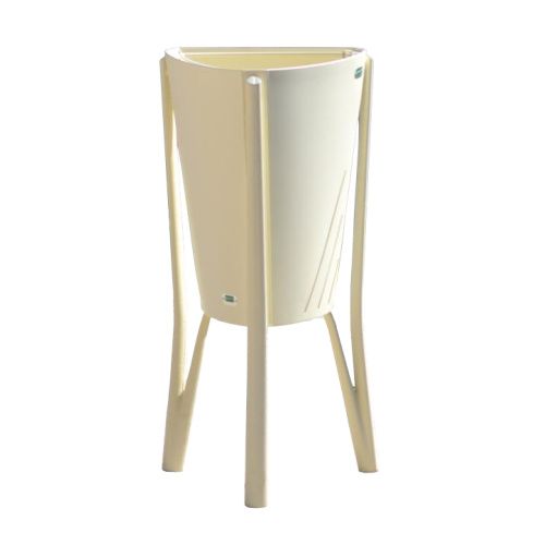 Odpadkový koš Minsk - krémový