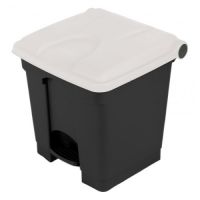 Nášlapný koš 30L - bílé víko