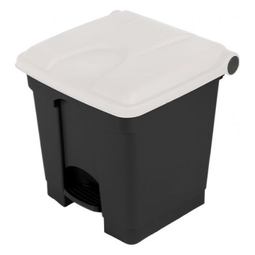 Nášlapný koš 30L - bílé víko