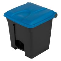 Nášlapný koš 30L - modré víko