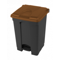Nášlapný koš 45L - hnědé víko