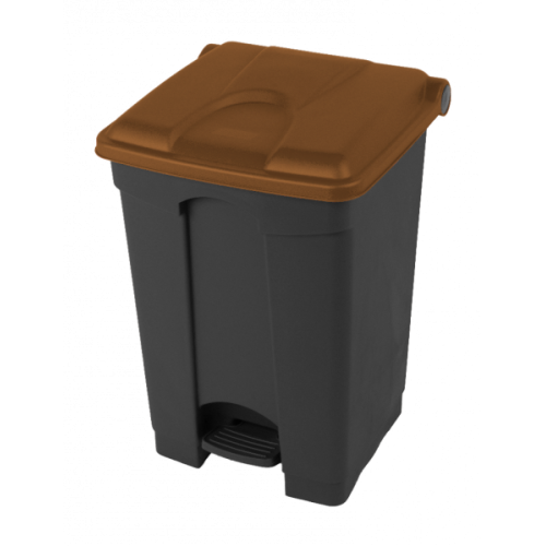 Nášlapný koš 45L - hnědé víko