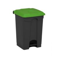 Nášlapný koš 45L - zelené víko